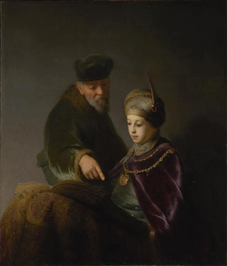 Follower of Rembrandt van Rijn - A Young Scholar and his Tutor.webp
