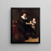Jean Pellicorne med sin søn Caspar - Rembrandt van Rijns skole — indrammet kunstværk på væggen