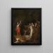 La Résurrection de Lazare - École de Salvator Rosa — indrammet kunstværk på væggen