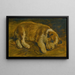 En hvalp, der sover - Sir Edwin Henry Landseer Skole — indrammet kunstværk på væggen