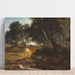 Reproduktion af maleriet af Fontainebleau-skoven af Jean-Baptiste-Camille Corot