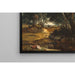 Reproduktion af maleriet af Fontainebleau-skoven af Jean-Baptiste-Camille Corot