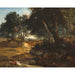 Reproduktion af maleriet af Fontainebleau-skoven af Jean-Baptiste-Camille Corot