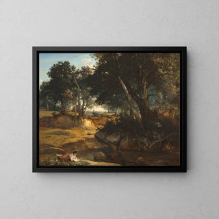 Forêt de Fontainebleau af Jean-Baptiste-Camille Corot