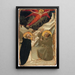 Saint Dominique og stigmatiseringen af Saint François - Fra Angelico — indrammet kunstværk på væggen