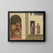 La guérison de Palladia par saint Côme et saint Damien - Fra Angelico — indrammet kunstværk på væggen