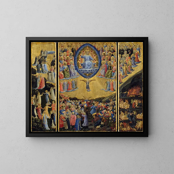 Le Jugement dernier - Fra Angelico — indrammet kunstværk på væggen