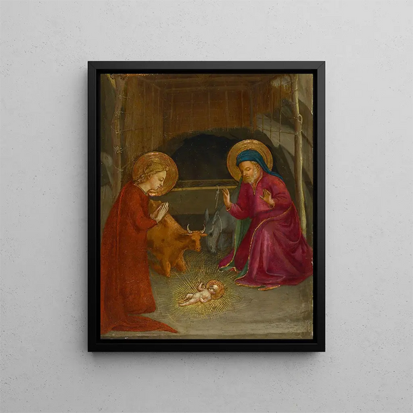 La Nativité - Fra Angelico — indrammet kunstværk på væggen