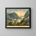 Vue de l'Hudson - Frances Flora Bond Palmer — indrammet kunstværk på væggen