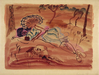 Frances Hodgkins - Pinewoods Under the pines.webp