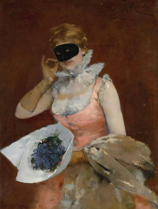 Francesc Miralles i Galaup - Mujer Con Mscara.webp