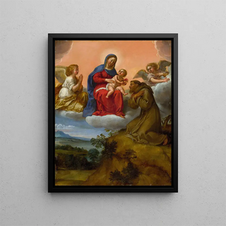 Francesco Albani - Virgin and Child Adored by Saint Francis.webp
