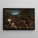 La Forge de Vulcain - Francesco Bassano den Ældre — indrammet kunstværk på væggen