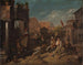 Børn, der leger i en romersk gade - Francesco Diofebi — visning af kunstværket