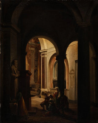 Francesco Diofebi - Penitents In A Roman Church.webp