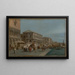 Vue du Molo et de la Riva degli Schiavoni à Venise - Francesco Guardi — indrammet kunstværk på væggen