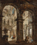 Un caprice architectural - Francesco Guardi — visning af kunstværket