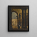 Cour du palais Capriccio - Francesco Guardi — indrammet kunstværk på væggen
