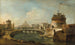det fantasifulde maleri af Château Saint-Ange, Rom - Francesco Guardi — visning af kunstværket
