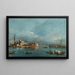 San Giorgio Maggiore med Punta della Giudecca - Francesco Guardi — indrammet kunstværk på væggen