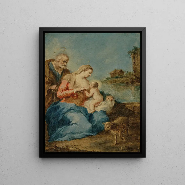 La Sainte Famille - Francesco Guardi — indrammet kunstværk på væggen