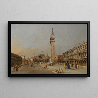 Francesco Guardi - The Piazza San Marco With The Basilica And Campanile.webp
