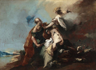 Le Sacrifice d'Isaac - Francesco Guardi — visning af kunstværket