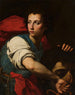 David-maleri med Goliaths hoved - Francesco Guarino — visning af kunstværket