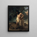 Samson og løven - Francesco Hayez — indrammet kunstværk på væggen