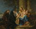 La Sainte Famille avec saint François de Paule et un saint franciscain - Francesco Lorenzi — visning af kunstværket