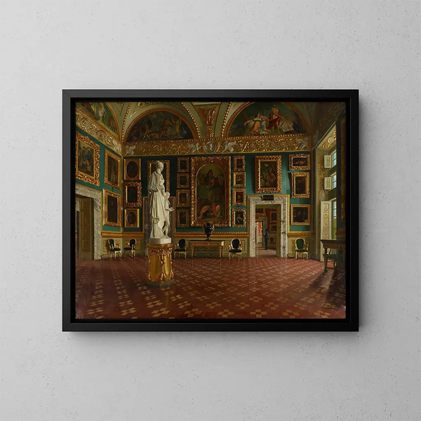 Salle de l'Iliade ved Palazzo Pitti i Firenze - Francesco Maestosi — indrammet kunstværk på væggen