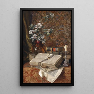 Francesco Malacrea - Stillleben Mit Folianten.webp