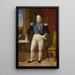Portrait af Carlo Felice - Francesco Marabotti — indrammet kunstværk på væggen