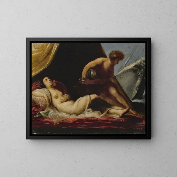 Thésée, der forlader Ariadne - Francesco Montelatici — indrammet kunstværk på væggen
