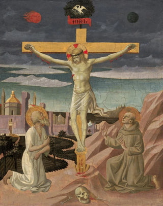Francesco Pesellino - The Crucifixion with Saint Jerome and Saint Francis.webp