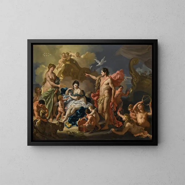 Bacchus og Ariane - Francesco Solimena — indrammet kunstværk på væggen