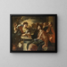Le Christ et la femme de Samarie - Francesco Solimena — indrammet kunstværk på væggen