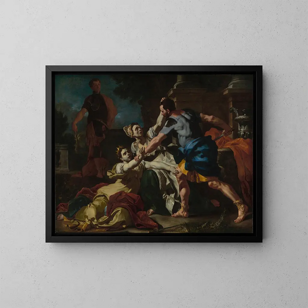 Mort de Messaline - Francesco Solimena — indrammet kunstværk på væggen