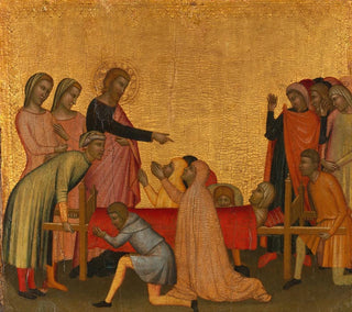 Saint Jean l'Évangéliste ressuscite Satheus - Francescuccio Ghissi — visning af kunstværket