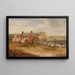 La Salle des Célibataires en Pleine Chasse - Francis Calcraft Turner — indrammet kunstværk på væggen