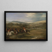 maleriet La chasse de Berkeley 1842 Plein cri - Francis Calcraft Turner — indrammet kunstværk på væggen