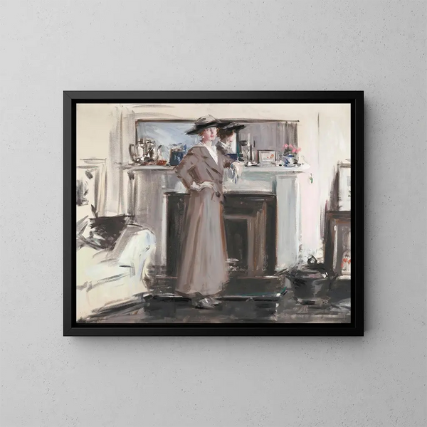 Refleksioner - Francis Campbell Boileau Cadell — indrammet kunstværk på væggen
