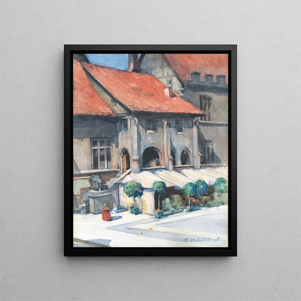 L'hôtel de ville de Göttingen - Francis Campbell Boileau Cadell — indrammet kunstværk på væggen