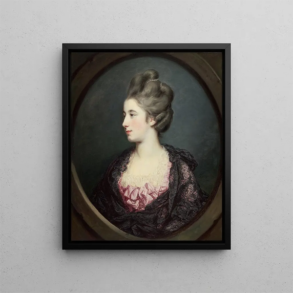 Mme Thomas Horne - Francis Cotes — indrammet kunstværk på væggen