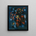 Abstrakt Maleri - Francis Picabia — indrammet kunstværk på væggen