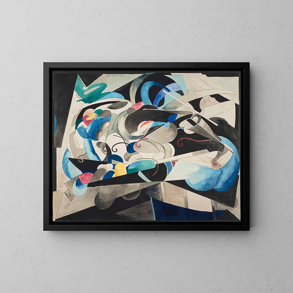 Animation - Francis Picabia — indrammet kunstværk på væggen