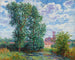solstråleffekt under tordenvejr i Larchant - Francis Picabia — visning af kunstværket