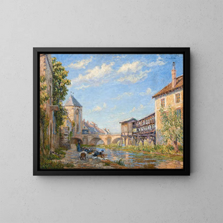 Les laveuses de Moret - Francis Picabia — indrammet kunstværk på væggen