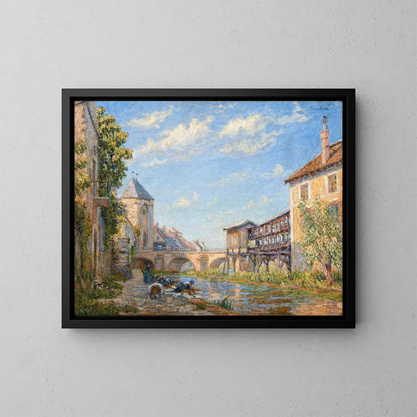 Les laveuses de Moret - Francis Picabia — indrammet kunstværk på væggen