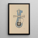 Marie - Francis Picabia maleri — indrammet kunstværk på væggen